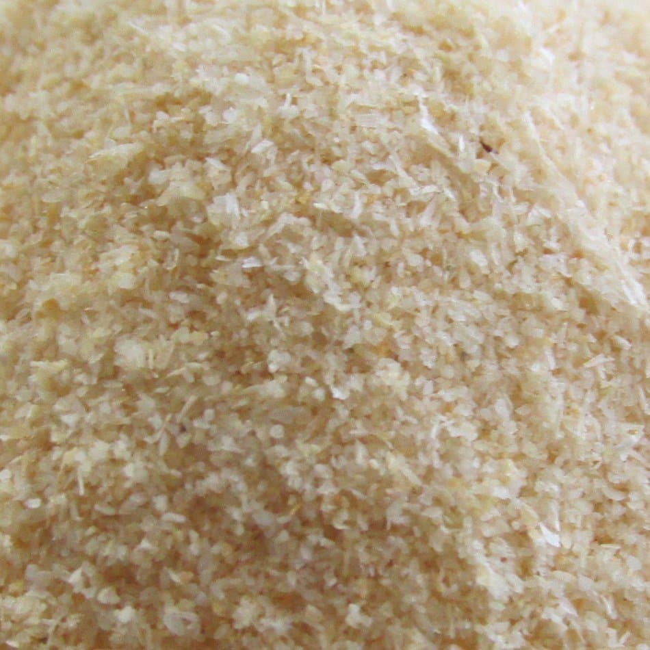 Close-up of dehydrated onion powder