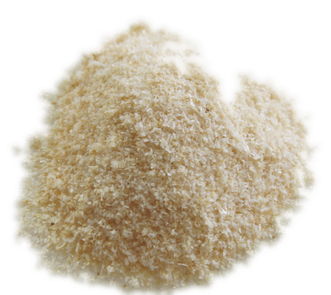 A mound of dehydrated onion powder