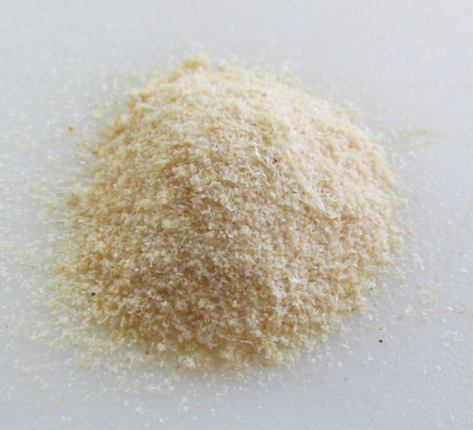 A mound of dehydrated onion powder